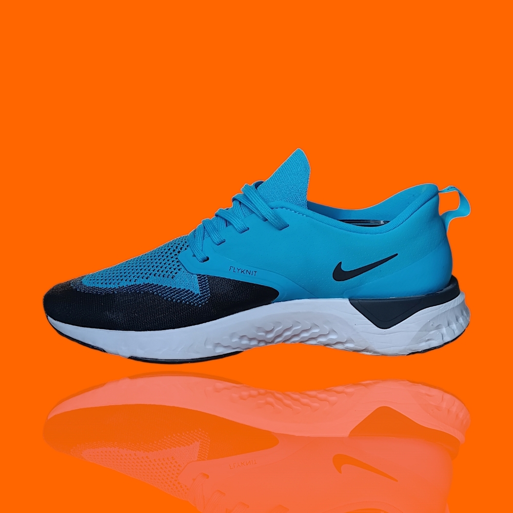 Nike AH1015-402 Odyssey React 2 Flyknit Men’s Size 11 Blue Lagoon VGUC - Picture 5 of 14